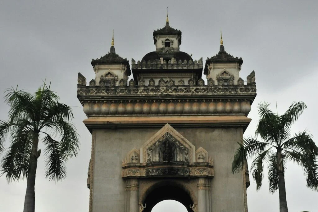 Patuxai Monument in Vientiane, Laos