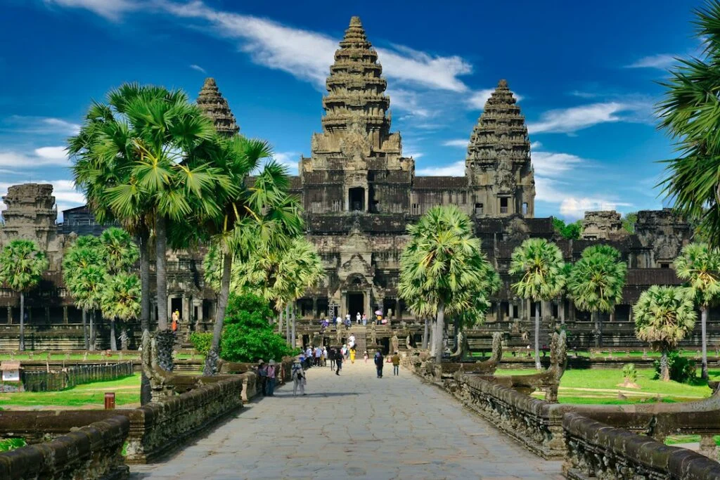 The Angkor Wat temple complex near Siem Reap, Cambodia