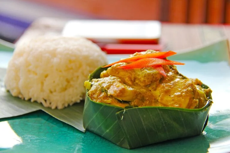 Fish Amok with Rice