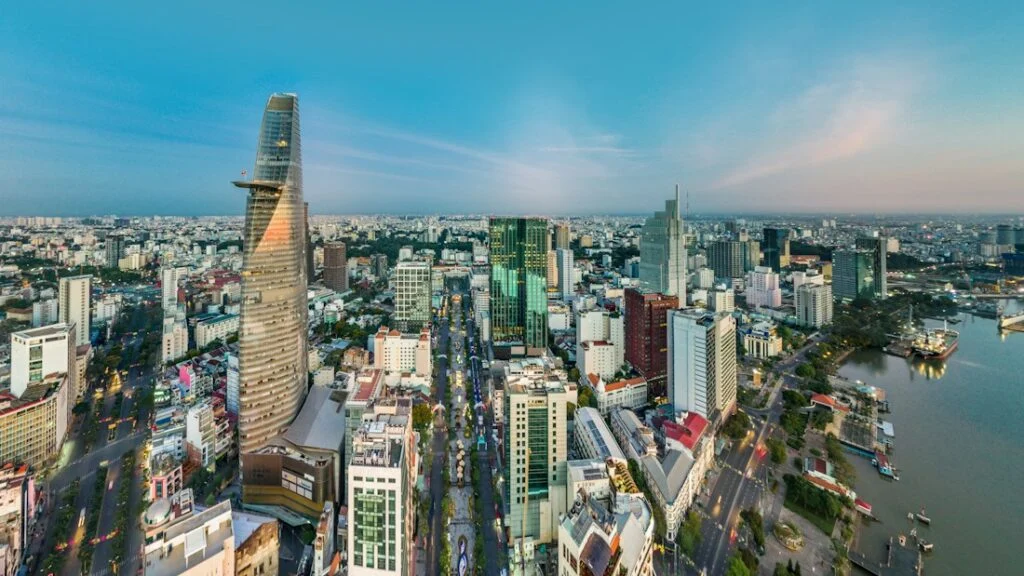 City views in Ho Chi Minh City, southern Vietnam