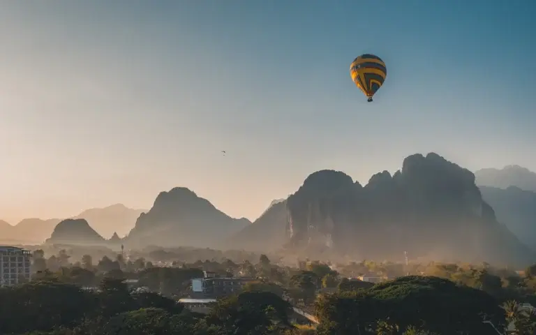 A view of Vang Vieng