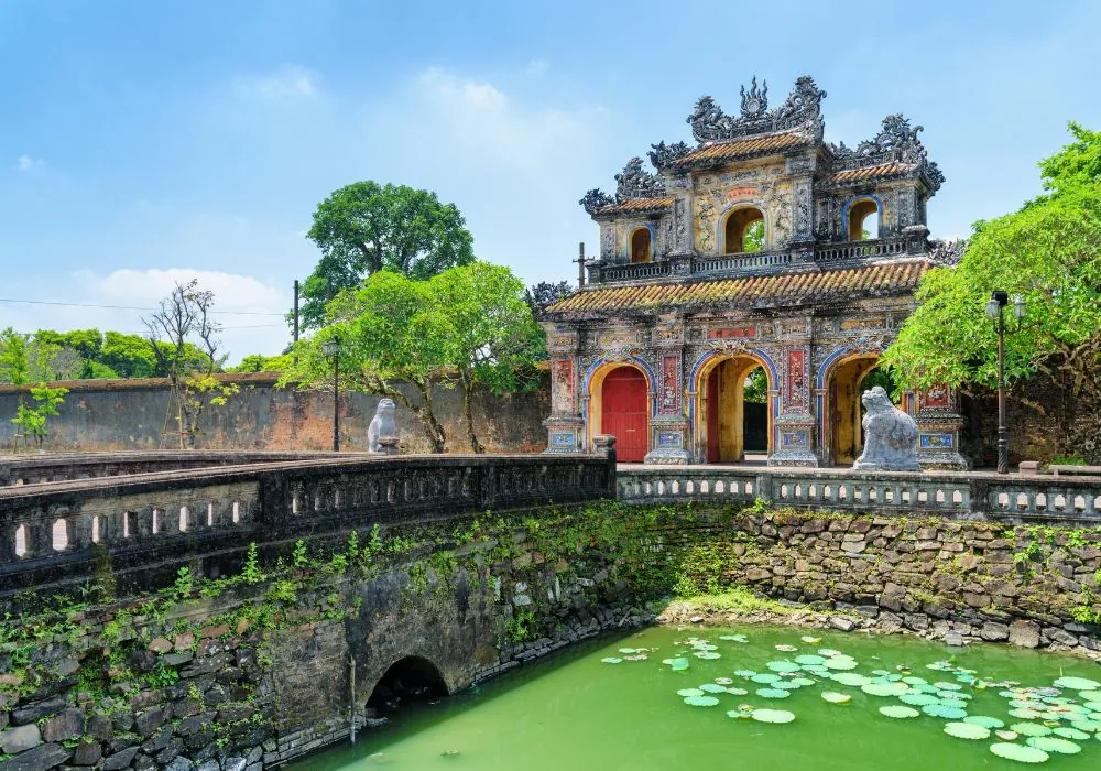 Wonderful view of the East Gate to the Imperial Citadel in Hue