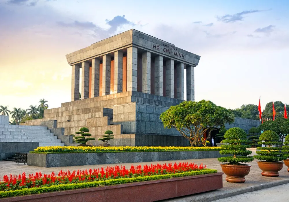 Ho Chi Minh Mausoleum in Hanoi, Vietnam