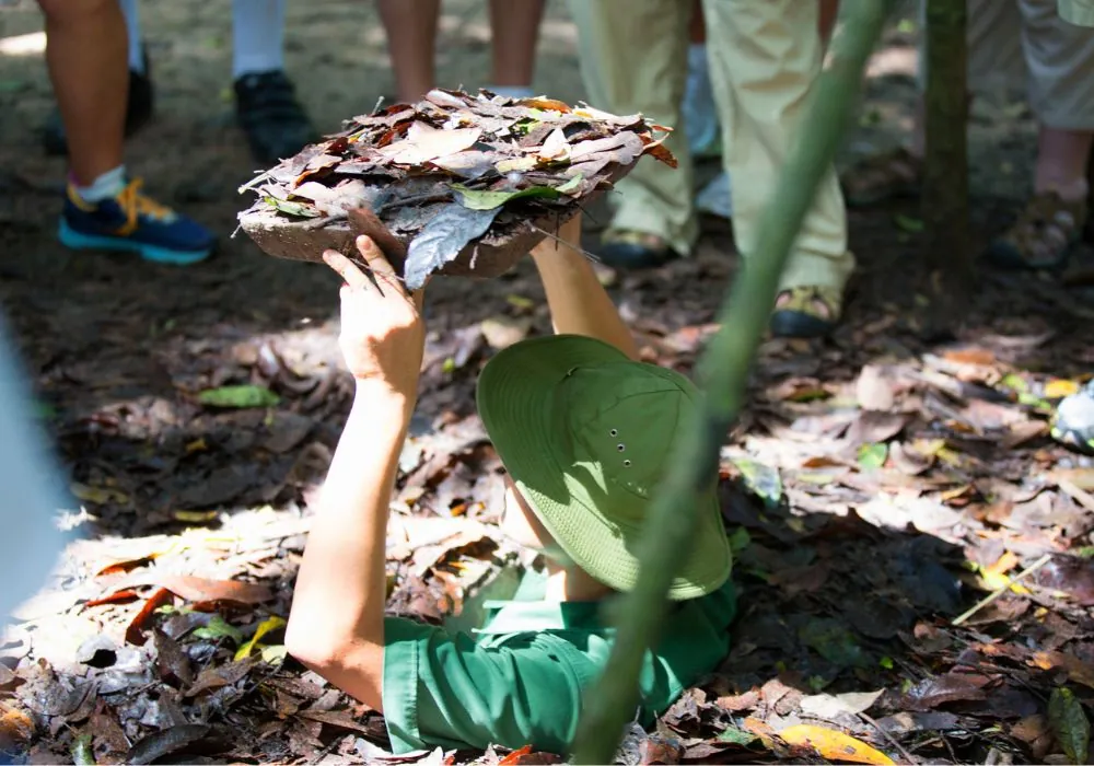Guides also explain defensive features through above-ground displays.